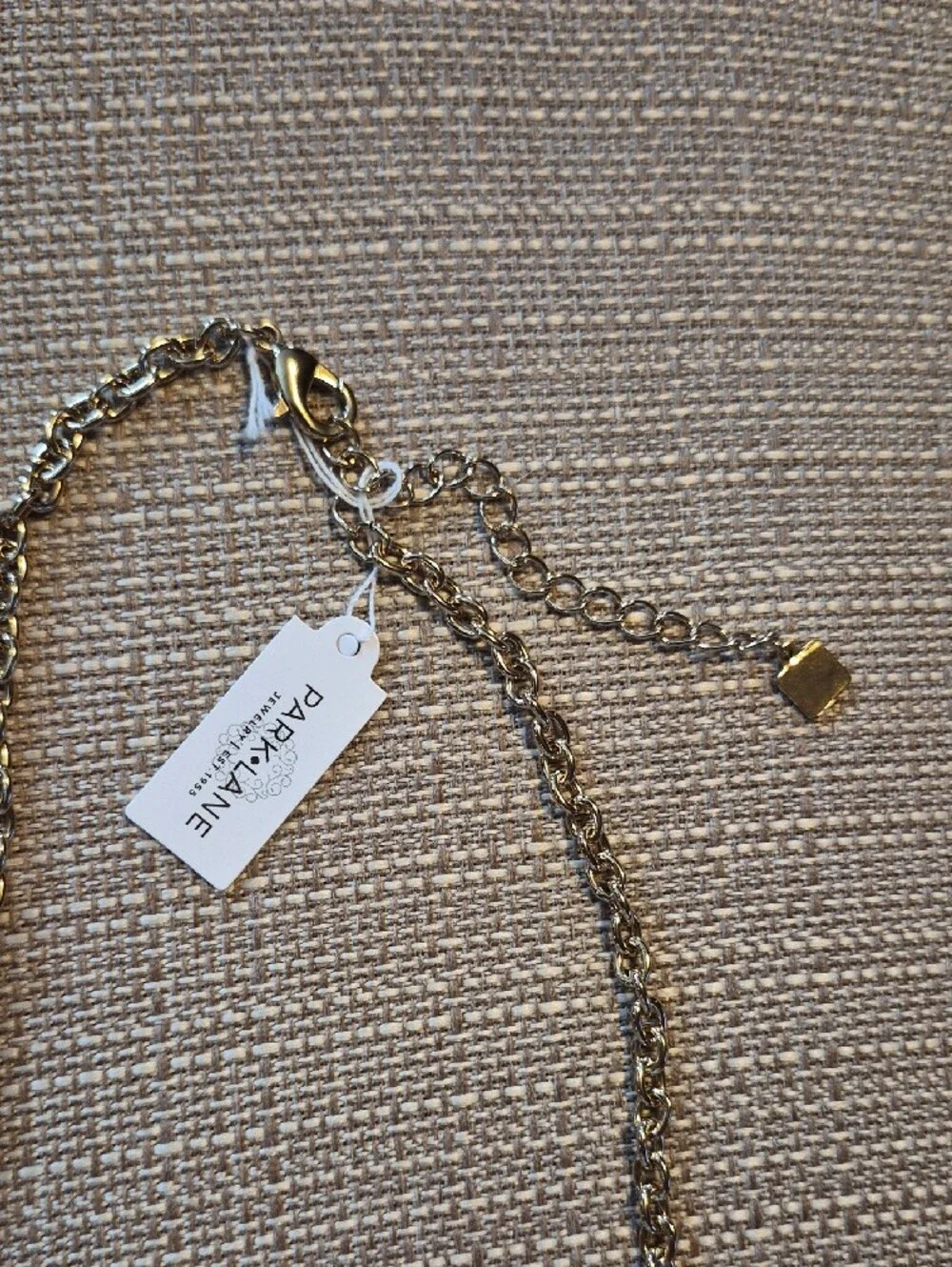 Park Lane Gold-Tone Necklace with White Petal Charms - Picture 3 of 3